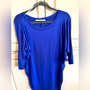 Royal blue dolman top